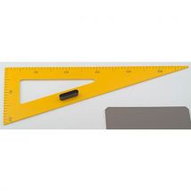 Purple - Équerre de traçage pour tableau 60 cm Jaune PVC - Éco-responsable 40% recyclé