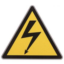 Panneau Danger - Tension Électrique - Adhésif - 100 Mm