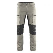 Pantalon De Travail Services Stretch Beige/noir Taille 42c - Unisexe