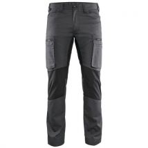 Pantalon De Travail Services Stretch Gris Foncé/noir Taille 46 - Unisexe