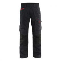 Pantalon De Travail Services Stretch Noir/rouge Taille 52c - Homme