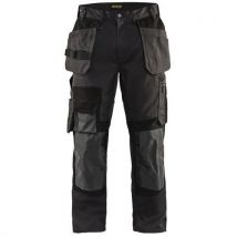 Pantalon De Travail Artisan Stretch Gris Foncé/noir Taille 58c - Homme