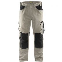 Pantalon De Travail Artisan Sans Poches Flottantes Beige/noir Taille 48 - Homme