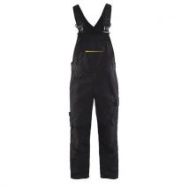 Cotte À Bretelles Stretch Noir/jaune Fluorescent Taille 54