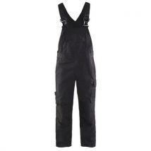 Cotte À Bretelles Stretch Noir/gris Foncé Taille 50