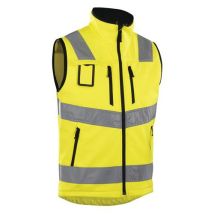 Gilet Softshell Haute Visibilité Jaune Fluorescent Taille S