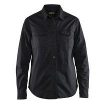 Chemise Twill Femme Noir Taille M
