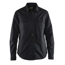 Chemise Twill Femme Noir Taille S