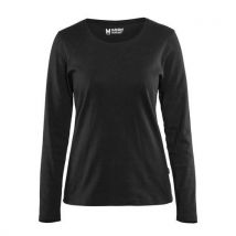 T-shirt Manches Longues Femme Noir Taille L