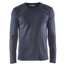 T-shirt Manches Longues Gris Taille 4xl - Homme
