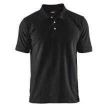 Polo Piqué Noir Taille 4xl - Homme