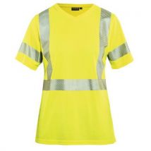 T-shirt Haute-visibilité Femme Jaune Fluorescent Taille S