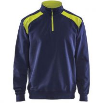 Sweat Col Camionneur Bicolore Taille M