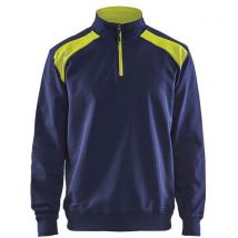 Sweat Col Camionneur Bicolore Taille S