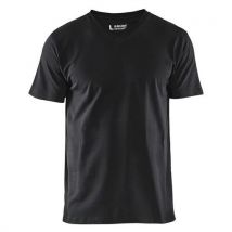 T-shirt Col V Noir Taille L - Homme