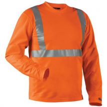 T-shirt Manches Longues Haute Visibilité Col V Taille L - Unisexe