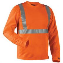 T-shirt Manches Longues Haute Visibilité Col V Taille M - Unisexe