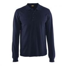 Polo Manches Longues Marine Taille L - Homme