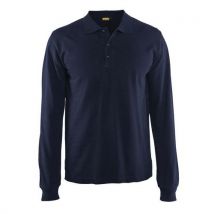 Polo Manches Longues Marine Taille M - Homme