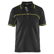Polo Bicolore Noir/jaune Fluorescent Taille M - Homme