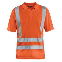 Polo Anti-uv Haute-visibilité Orange Fluorescent Taille S - Unisexe