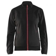 Sweat Zippé Femme Noir/rouge Taille L