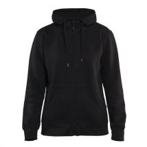 Sweat Zippé À Capuche Femme Noir Taille L