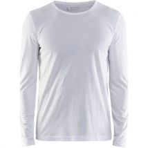 T-shirt Manches Longues Blanc Taille L - Homme
