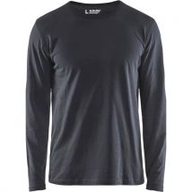 T-shirt Manches Longues Gris Foncé Taille M - 350010429800m - Homme