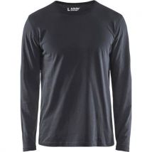 T-shirt Manches Longues Gris Foncé Taille Xl - Homme