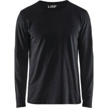 T-shirt Manches Longues Noir Taille L - Homme