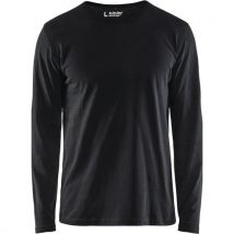 T-shirt Manches Longues Noir Taille M - Homme