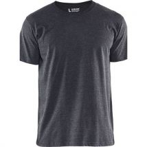 T-shirt Noir Mélangé Taille L - Homme