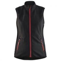 Gilet Sans Manches Softshell Femme Noir/rouge Taille S