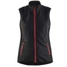 Gilet Sans Manches Softshell Femme Noir/rouge Taille Xxl