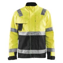 Blaklader - Veste haute visibilité jaune/noir - Taille 4XL - Norme ISO 20471 Classe 3 - Confort et Sécurité