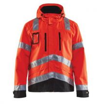 Veste Haute Visibilité Rouge Fluorescent/noir Taille M - Unisexe