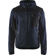 Veste De Travail Tricotée À Capuche Marine Foncé/noir Taille S - Homme