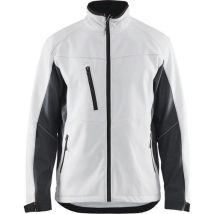 Veste Softshell Blanc/gris Foncé Taille 4xl - Homme