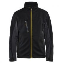 Veste Softshell Noir/jaune Fluorescent Taille Xs - Homme
