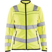 Veste micropolaire haute visibilité femme jaune fluorescent
