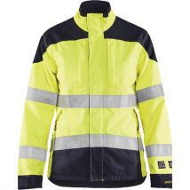 Veste multinormes inhérent femme jaune fluorescent/marine