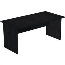 Bureau Droit Pieds Panneaux Fast - 160 Cm - Noir - Noir