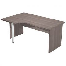Bureau Retour À Gauche Pieds Panneaux Fast 160 Cm - Frêne