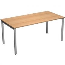 Bureau Droit À 4 Pieds Métal Fast 4 Pieds - 120cm - Hêtre