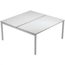 Bureau Bench Fast 4 Pieds Section Carré 160x164 Cm - Gris