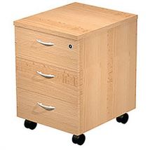 Caisson Mobile 3 Tiroirs Monté Fast - Hêtre