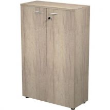 Armoire Mi-haute Fast - 80x35x120 Cm - Chêne - Chêne