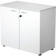 Meuble Bas Fast À Portes Avec Serrure - Blanc