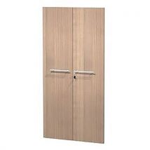 Jeu De Portes Royal Pour Armoire Haute Avec Serrure - Noyer